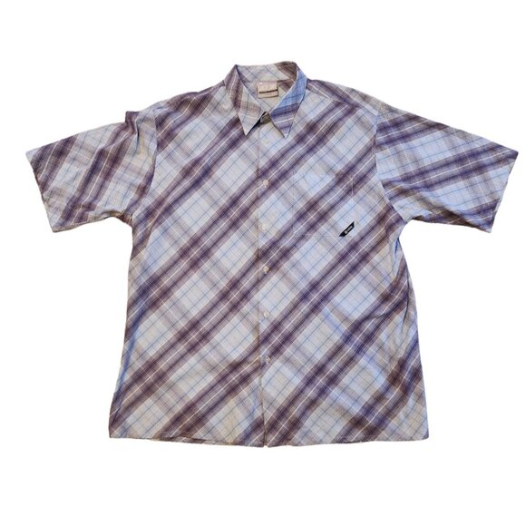 Vintage Y2K Southpole Shirt Blue Plaid Button Up Hip Hop Casual Baggy Mens 2XL - Picture 1 of 10